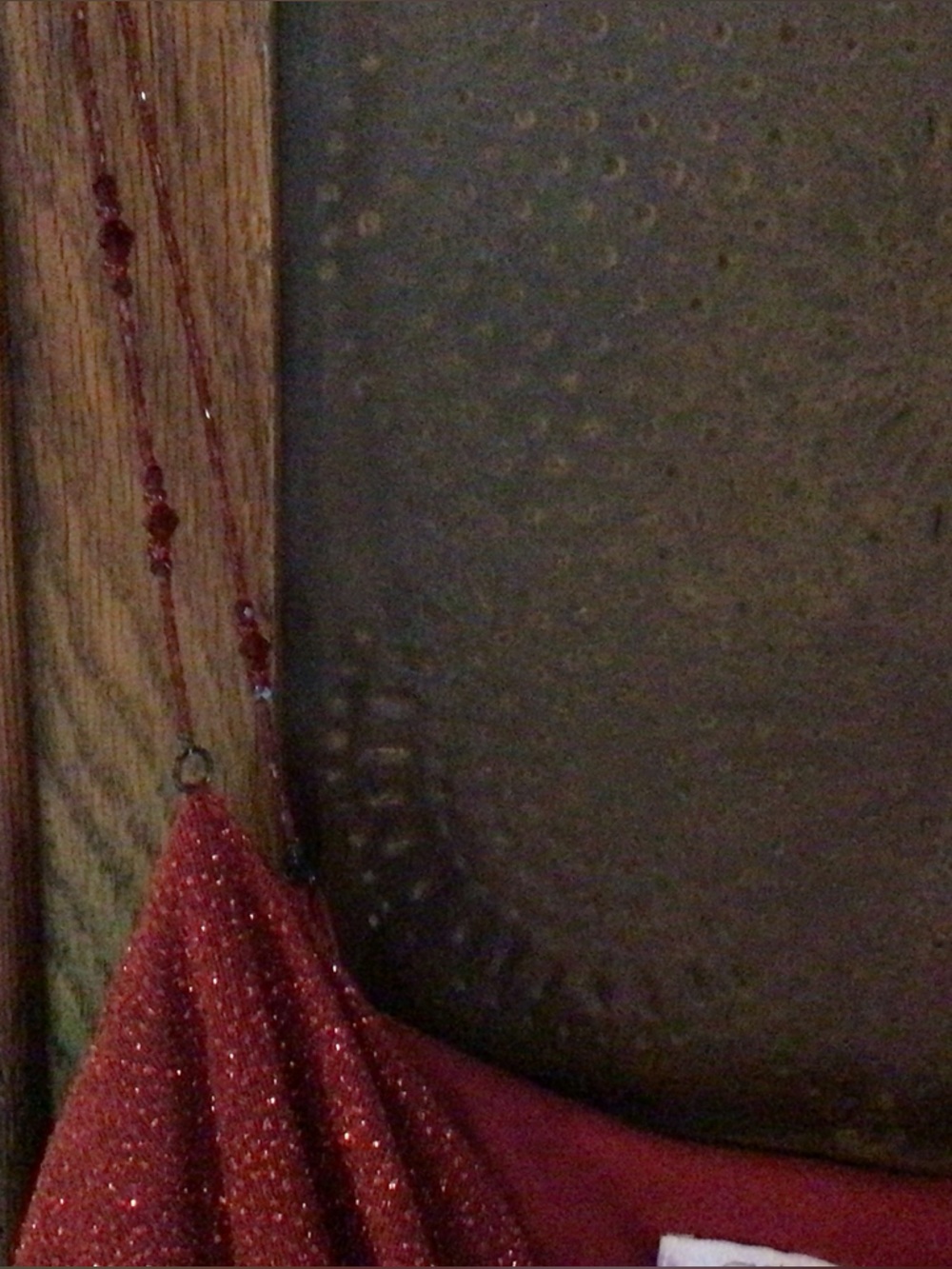 Cache Sparkle Cowl-Neck Red Camisole - Picture 4 of 5